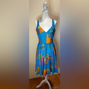 USED * Modcloth * Liza Luxe Map Dress * SZ S